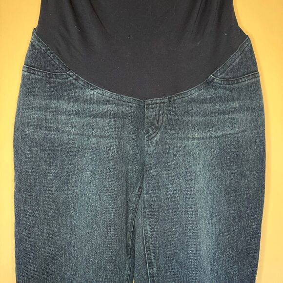SPANX women's size medium maternity Mama Ankle Jeanish Twilight Rinse jeans - Picture 8 of 13